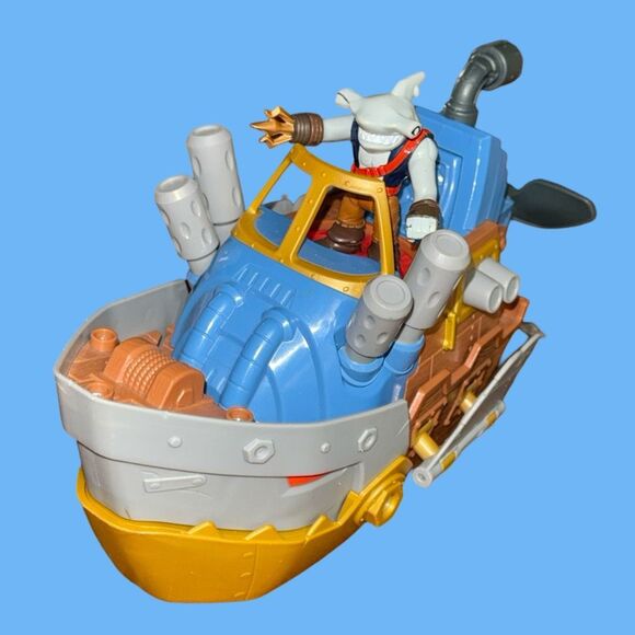 Fisher-Price Imaginext Pirate Shark Boat with Hammerhead Shark Pirate Figure - Picture 10 of 10